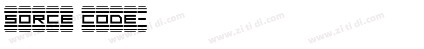 sorce code字体转换